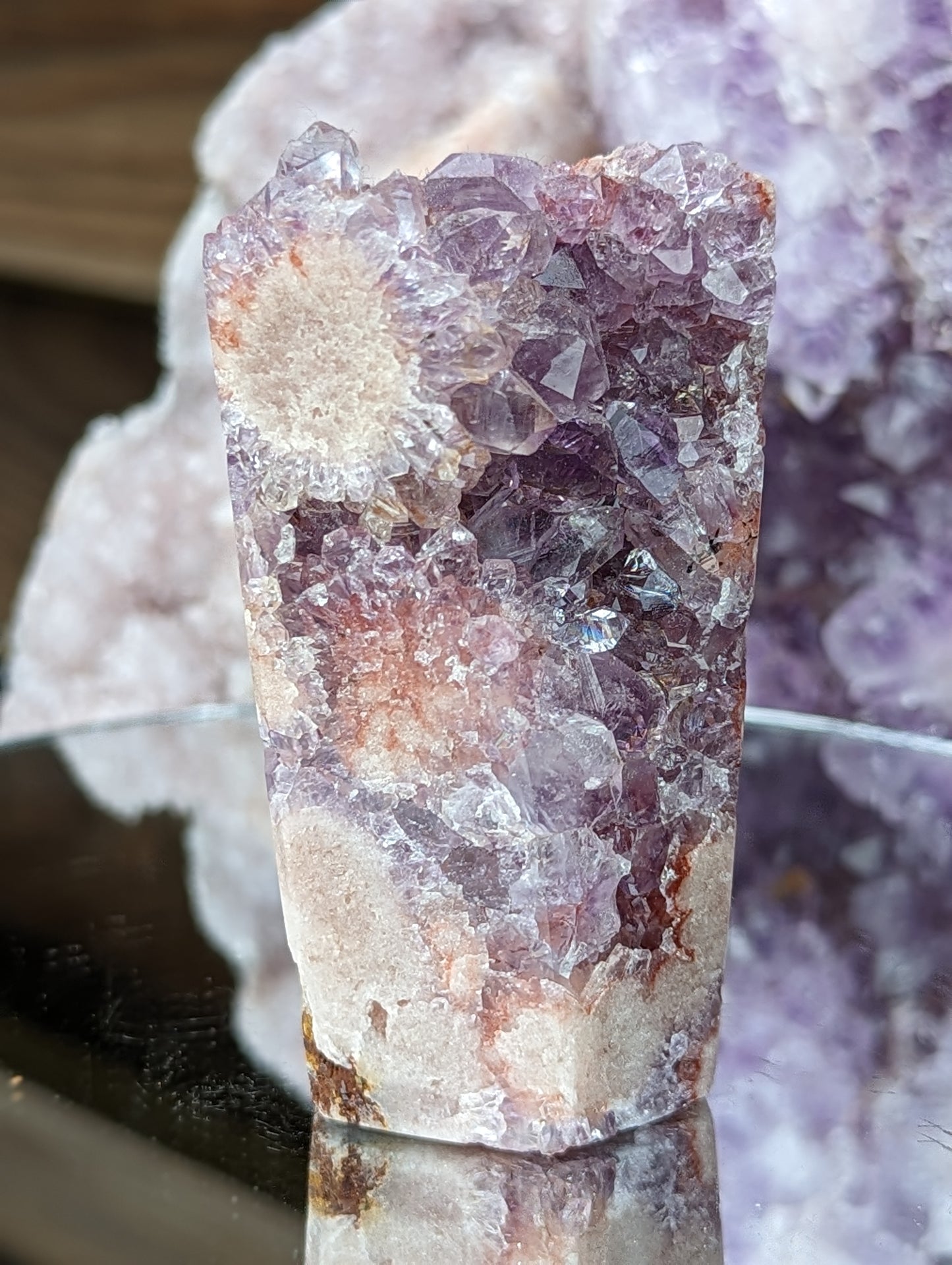 Flowery Pink Amethyst Tower| Love & Strength