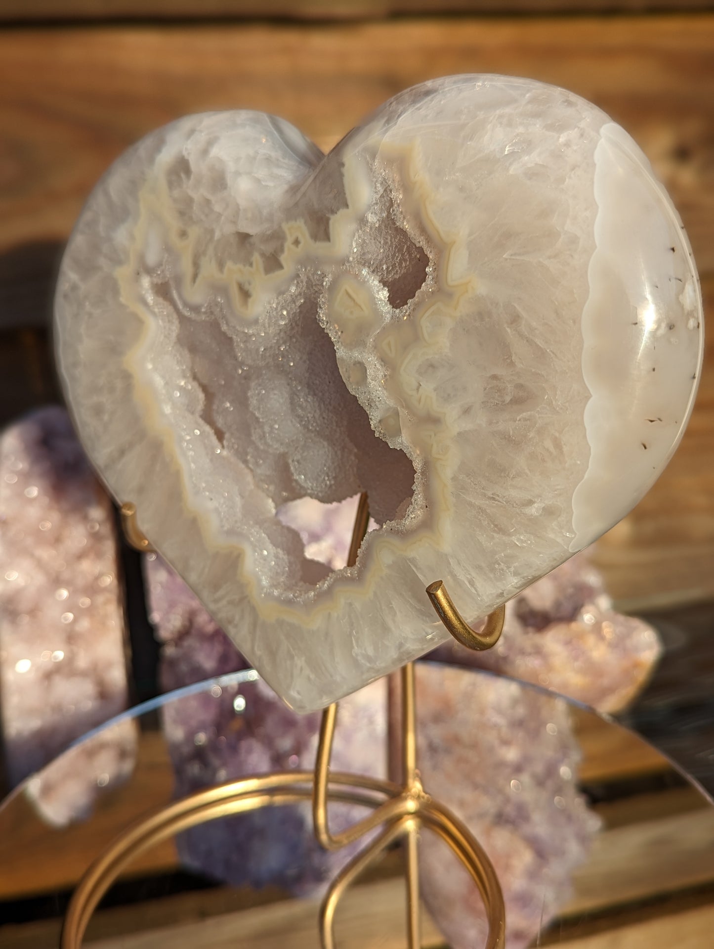 Druzy Agate Heart | Growth & Balance