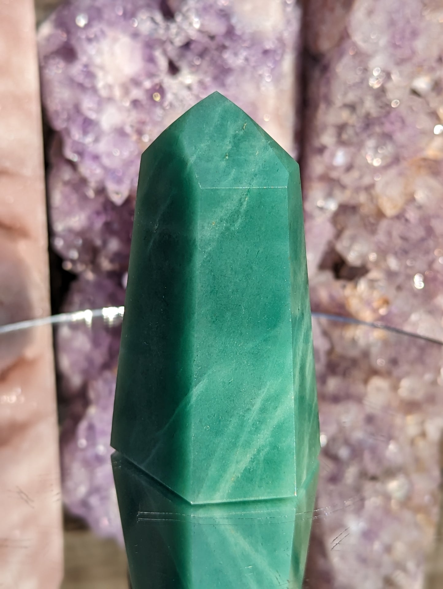 Green Strawberry Quartz Tower | Spiritual Growth