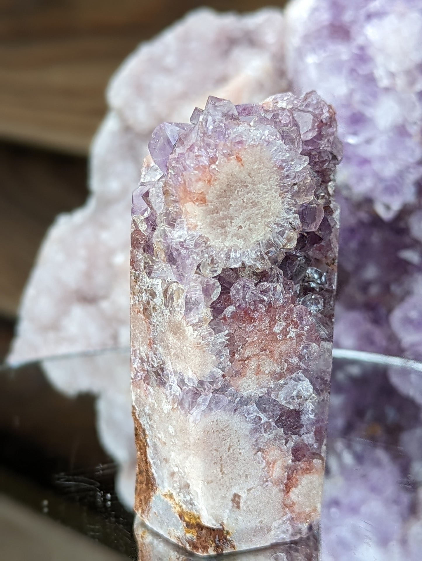 Flowery Pink Amethyst Tower| Love & Strength