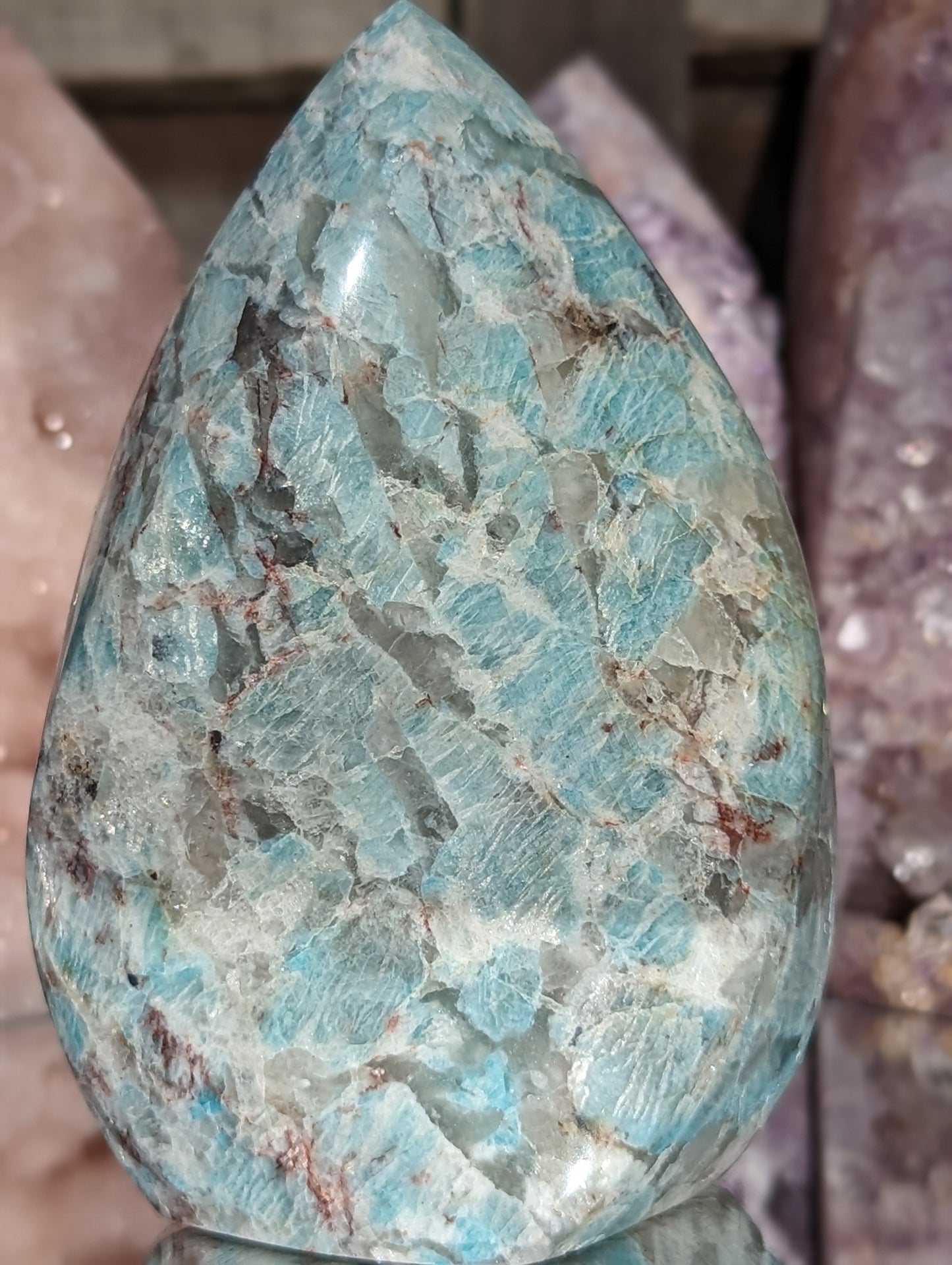 Smoky Amazonite Flame | Abundance & Strength