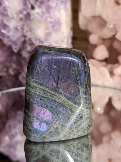 Pink & Purple Flash Labradorite Freeform | Intuition & Inner Light