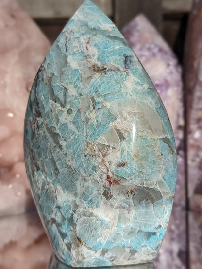 Smoky Amazonite Flame | Abundance & Strength